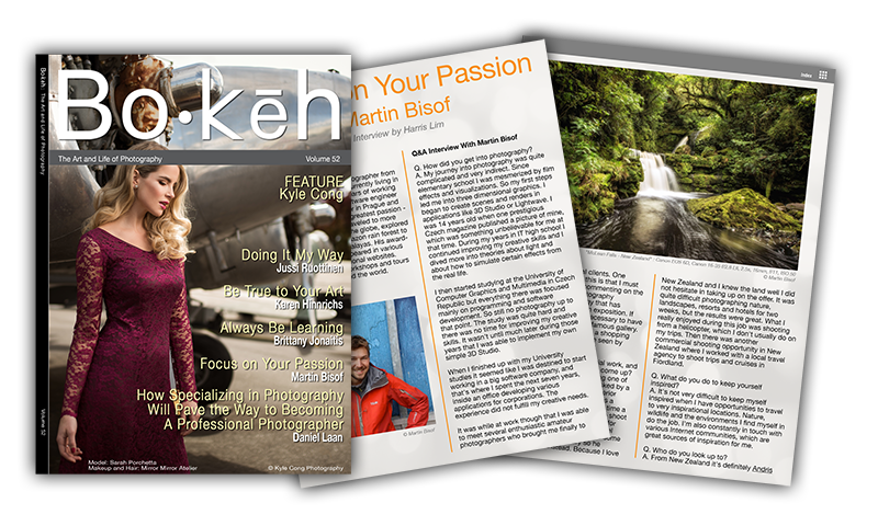 Martin Bisof Interview for Bokeh magazine